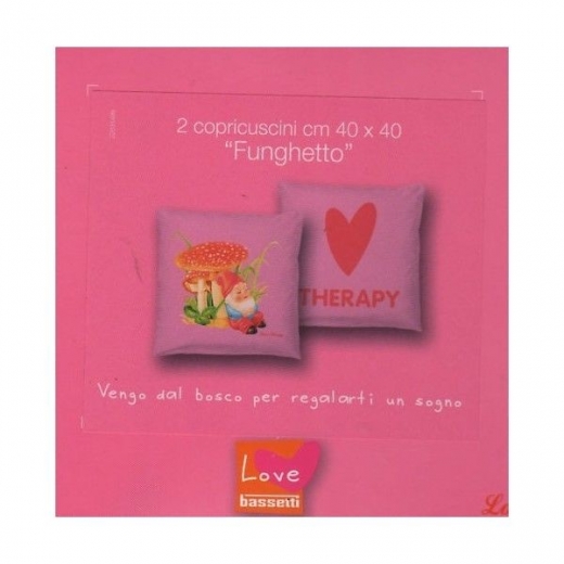 Nuovo Copricuscini Cuscini Arredo Bassetti Love Therapy Funghetto Rosa Prezzo Offerta