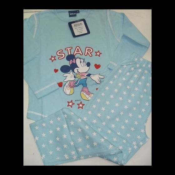 Nuovo PIGIAMA DISNEY MINNIE 100% COTONE TAGLIA 4 ANNI 