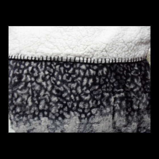 Nuovo PLAID SHEEP MICROFIBRA CM 130 X 155 NERO