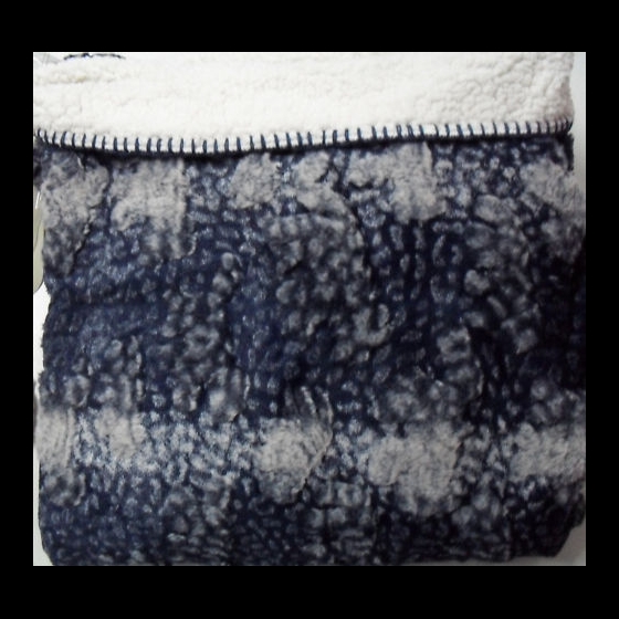Nuovo PLAID SHEEP MICROFIBRA CM 130 X 155 BLU