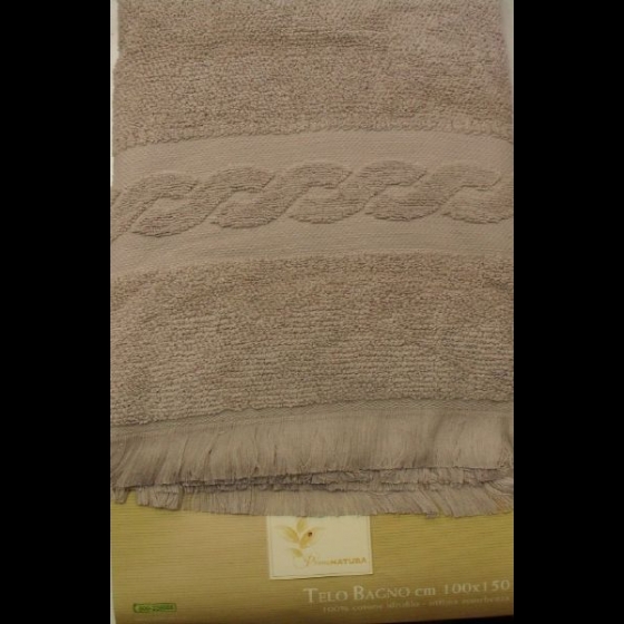 Nuovo Telo Bagno Caleffi Con Articolo Treccia Con Frangia