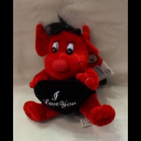 Nuovo Peluche Diavoletto I love You San Valentino