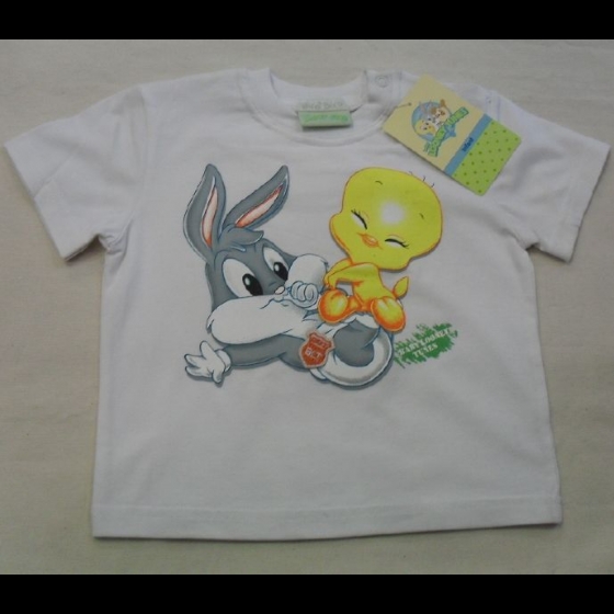 Nuovo T-Shirt Titty Looney Tunes Con Taschino Articolo 7174A