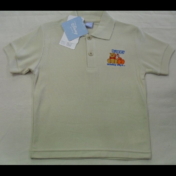 Nuovo Polo Disney Winnie The Pooh In Piquet Bambino Mezze Maniche Prezzo Offerta