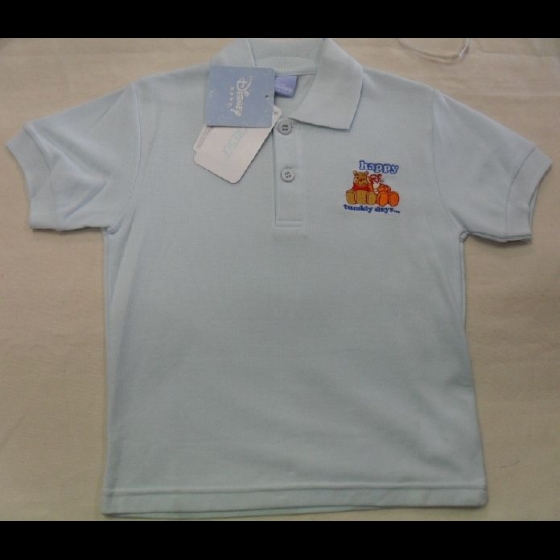 Nuovo Polo Disney Winnie The Pooh In Piquet Bambino Mezze Maniche Prezzo Offerta