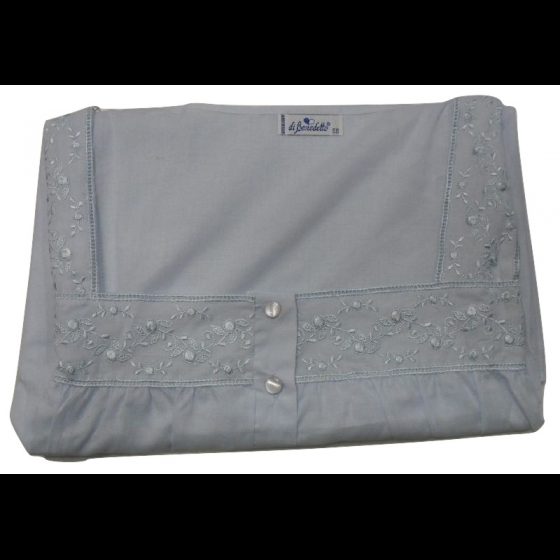 Nuovo Camicia Notte Spalla Larga Cotone In Stoffa Dibenedetto 1401 Sotto Costo