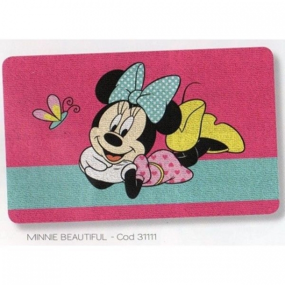 Nuovo Tappeto Disney Minnie Principesse Cars By Caleffi cm 50 x 80 Offerta