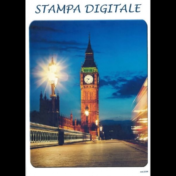 Nuovo Trapunta Matrimoniale Stampa Digitale Londra Big Ben Novia Puro Cotone