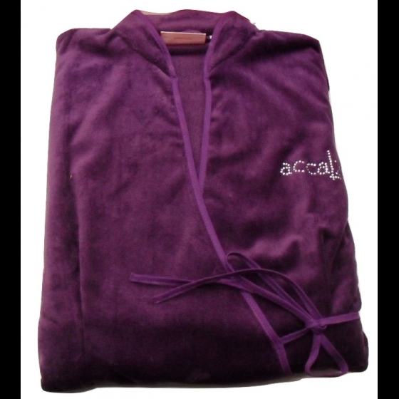 Nuovo Accappatoio Donna Kimono Acca 24 In Velluto Prezzo Offerta
