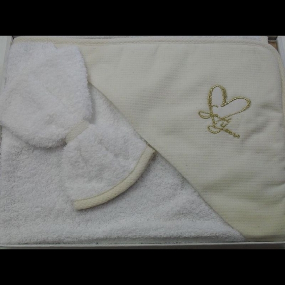 Nuovo Triangolo Neonato In Spugna  Sweet Years Friends Panna Sotto Costo