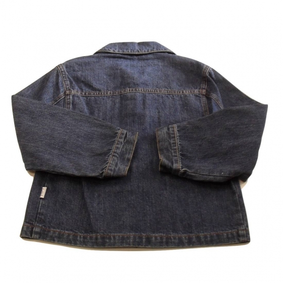 Nuovo Giubbino jeans Petit Con Ricamo Bimba