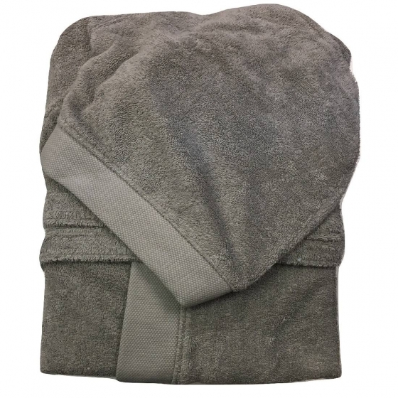 Accappatoio In Spugna Con Bordo 420 Grammi Unisex Jolie In Puro Cotone Con Bordo