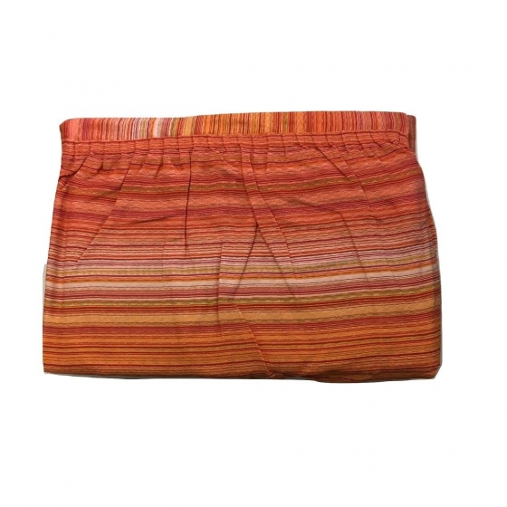 Nuovo Copriletto Singolo Con Volant Multirighe Colore Arancio