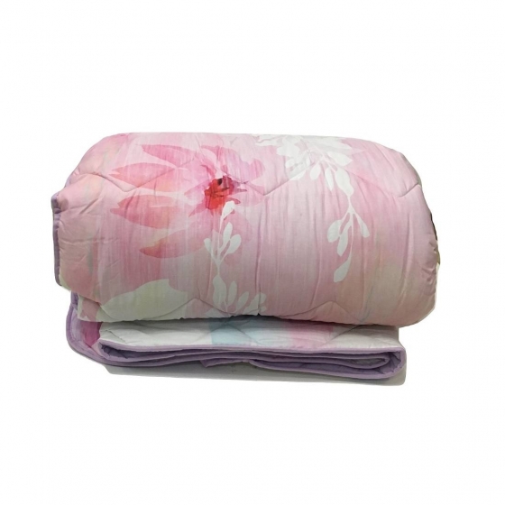 Piumone Trapunta Matrimoniale Happidea Piumone Happidea Pinkish Fiori Rosa