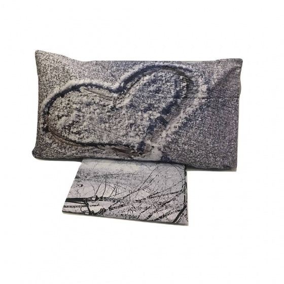 Set Parure Copripiumino Singolo Stampa Digitale Far Away Shabby Happidea