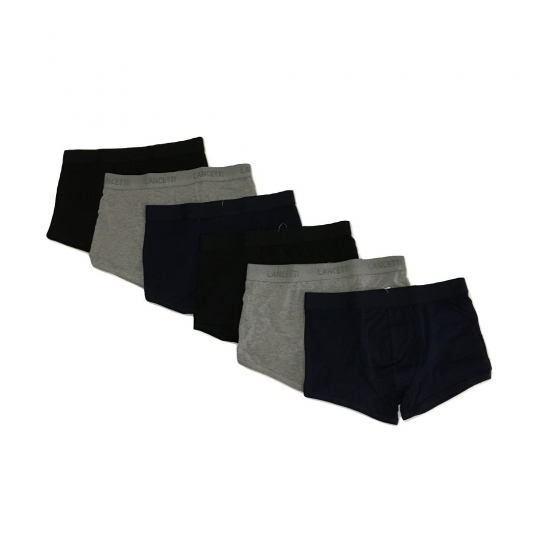 Nuovo Boxer Uomo Lancetti 6 Pezzi Articolo LS4120 Bianco e Colorato