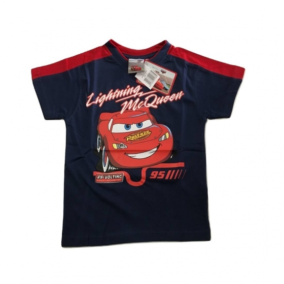 Nuovo T-Shirt Cars Mezze Maniche Magliettina Puro Cotone