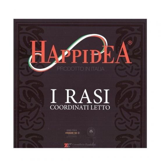 Set Parure Copripiumino Raso Di Cotone Matrimoniale Happidea I Rasi Tinta Unit