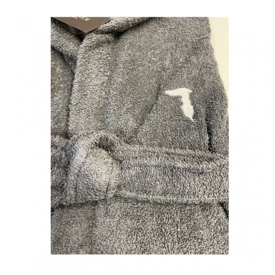 Accappatoio Trussardi In Spugna 380 Grammi Al Metro Quadrato Ribbon Con Ricamo