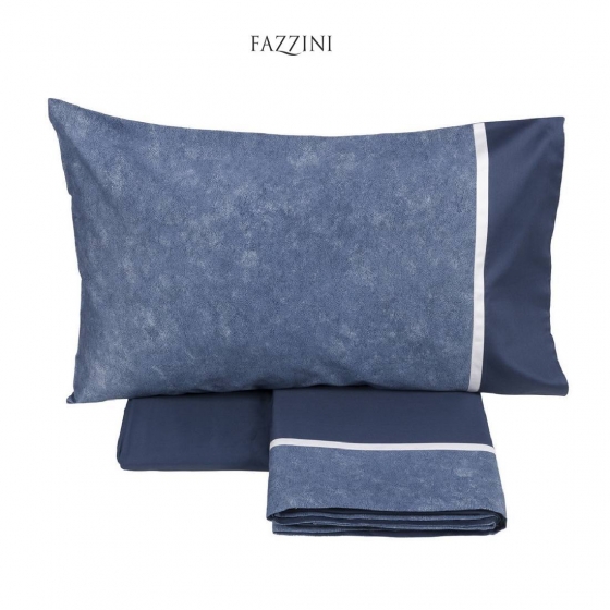 Lenzuola Fazzini Galuchat Matrimoniale Raso Di Cotone Made in Italy