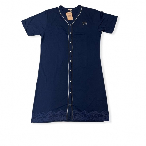 Nuovo Vestaglia Donna Mezze Maniche Conformata Irge cd107