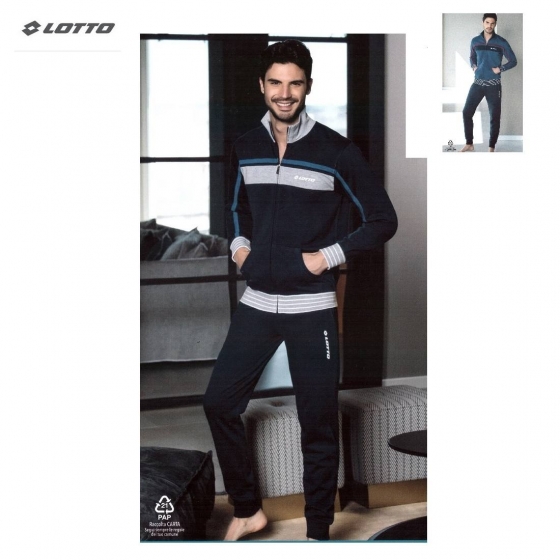 Nuovo Tuta Uomo Lotto Con Zip Felpa Invernale Calibrata LA4008C