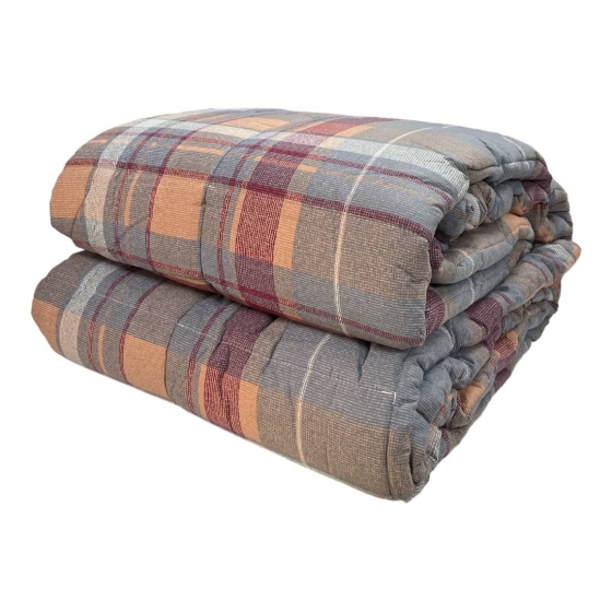 Piumone Trapunta Matrimonilae Caleffi Aspen Colore Grigio Esterno Cotone