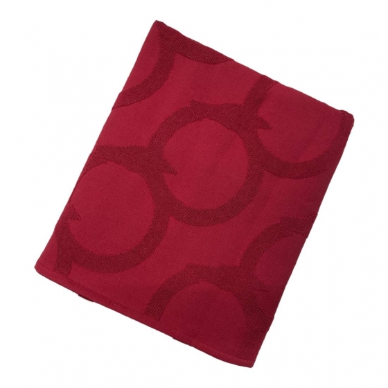 Telo Spiaggia Mare Piscina Trussardi Infinite Circle Red Rosso cm 95x180