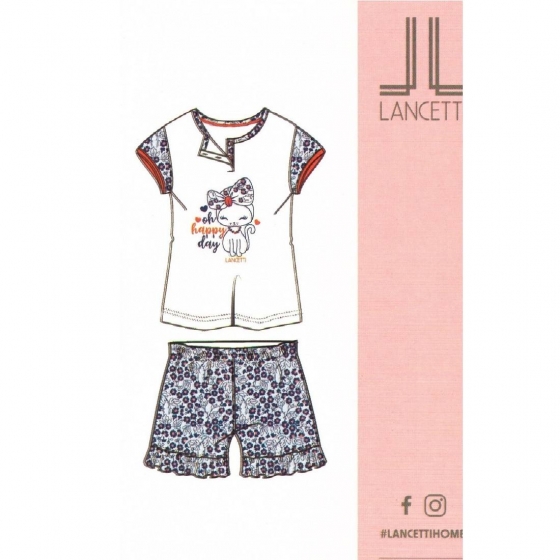 Pigiama Bimba Bambina Lancetti Corto Articolo LSK00245 Estivo2