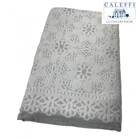Telo Bagno Caleffi Articolo Baleari In Spugna Jaquard Colore bianco Jaquard