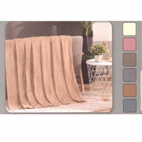 Plaid Coperta Coperta Singolo Cm 160x200 Erica New