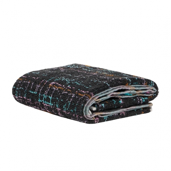Set Asciugamano Con Ospite Carrara In Spugna Fashion Nero