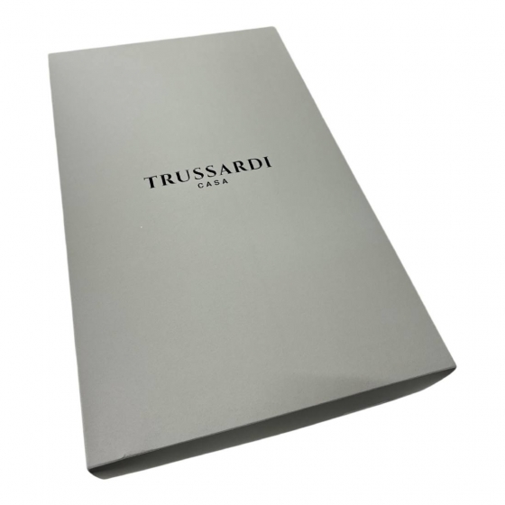 Accappatoio Trussardi In Spugna 380 Grammi Al Metro Quadrato Ribbon Nero