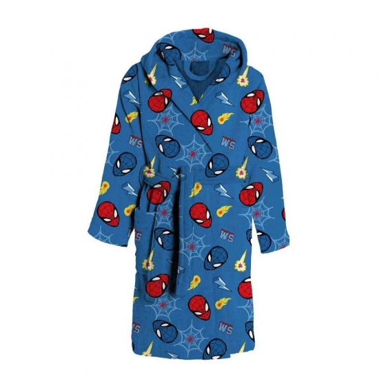 Accappatoio Spiderman Spugna Disney Uomo Ragno Spugna Puro Cotone