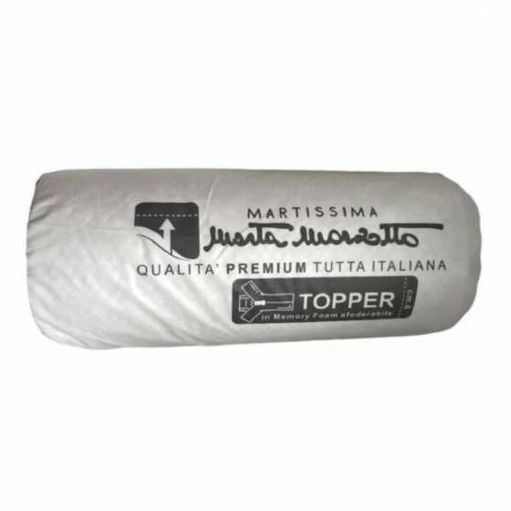 Nuovo Topper Matrimoniale Marta Marzotto Memory altezza 6cm Antistress Sfoderabile