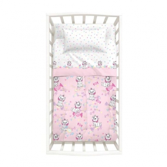 Lenzuola  Disney Caleffi Aristogatti Marie Culla Lettino Doghe