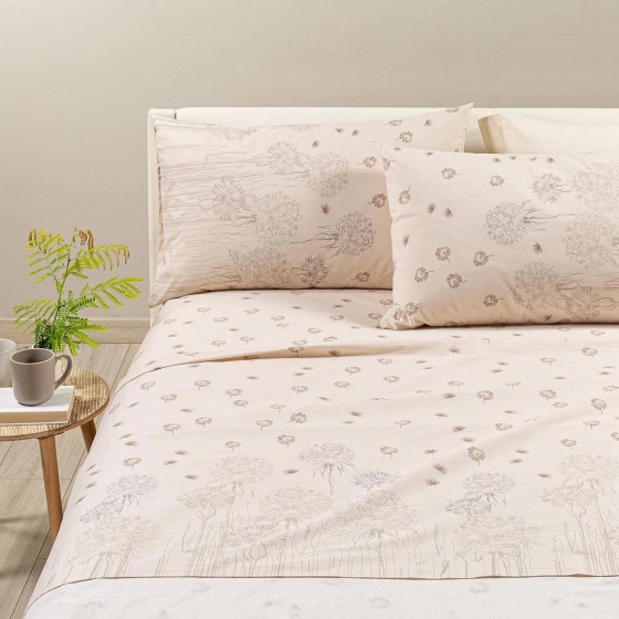 Lenzuola Caleffi Matrimoniale Country Chic 2 In Puro Cotone