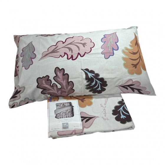 Parure Copripiumino Matrimoniale Puro Cotone Enrico Coveri Oak Rosa