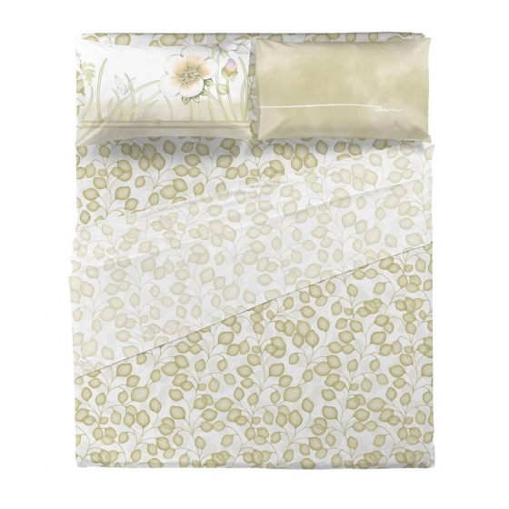 Nuovo THUN Completo Lenzuola Bloom Multicolor Matrimoniale