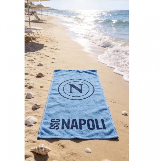 Nuovo Telo Mare SSC Napoli In Spugna Prodotto Ufficiale Cm 80x 160 Var A