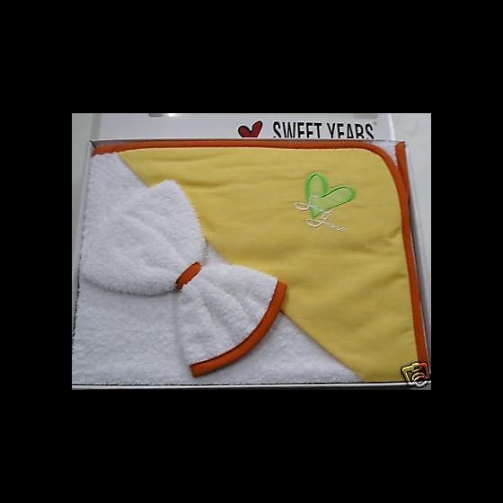 Nuovo Triangolo Neonato In Spugna Sweet Years Friends Orange Sotto Costo