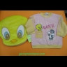 Nuovo FELPA TITTY + PELUCHE TITTY TG 4 ANNI ROSA SALMONE