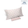 Completo Lenzuola Caleffi Singola Belfiore Tortora Puro Cotone