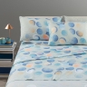 Nuovo Lenzuola Caleffi Singola Major Blu Puro Cotone