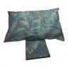 Parure Copripiumino Singola Happidea Tessuto Puro Cotone Brina Verde Made in italia