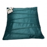 Nuovo Cuscino Arredo In Velluto Cm 45 X 45 Verde Ottanio