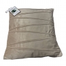 Nuovo Cuscino Arredo In Velluto Cm 45 X 45 Beige