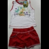 Nuovo PIGIAMA COMPLETINO DISNEY TRILLY ROSSO 6 ANNI CORTO