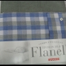 Nuovo LENZUOLA ZUCCHI SINGOLA FLANELLA SCOZZESE BLU E VERDE